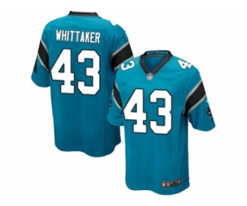 Men's Nike Carolina Panthers #43 Fozzy Whittaker Game Blue Alternate NFL Jersey