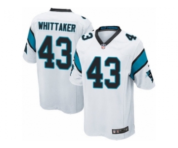 Men's Nike Carolina Panthers #43 Fozzy Whittaker Game White NFL Jersey