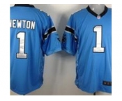 nike nfl jerseys Carolina Panthers #1 Cam Newton Blue [Game]