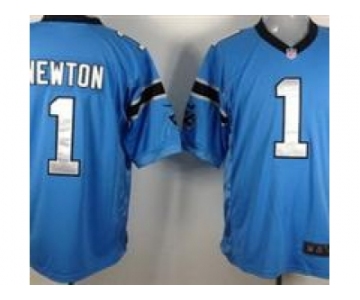 nike nfl jerseys Carolina Panthers #1 Cam Newton Blue [Game]