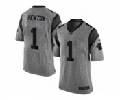 nike nfl jerseys carolina panthers #1 newton gray[game]