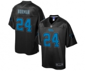 nike nfl jerseys carolina panthers #24 norman black reverse fashion[game]