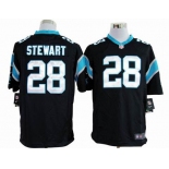 nike nfl jerseys carolina panthers #28 stewart black[game]