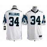 nike nfl jerseys carolina panthers #34 williams white[game]