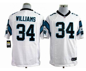 nike nfl jerseys carolina panthers #34 williams white[game]