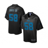 nike nfl jerseys carolina panthers #58 thomas davissr black reverse fashion[game]