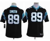 nike nfl jerseys carolina panthers #89 steve smith black[game]