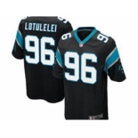 nike nfl jerseys carolina panthers #96 lotulelei black[game]