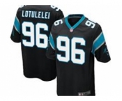 nike nfl jerseys carolina panthers #96 lotulelei black[game]