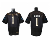 2016 PRO BOWL Nike Carolina Panthers #1 Cam Newton black jerseys(Elite)