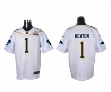 2016 PRO BOWL Nike Carolina Panthers #1 Cam Newton white jerseys(Elite)