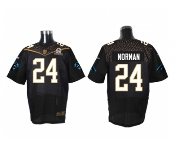 2016 PRO BOWL Nike Carolina Panthers #24 Josh Norman black jerseys(Elite)