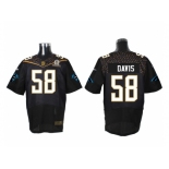 2016 PRO BOWL Nike Carolina Panthers #58 Thomas Davis black jerseys(Elite)