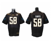 2016 PRO BOWL Nike Carolina Panthers #58 Thomas Davis black jerseys(Elite)