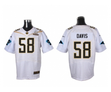 2016 PRO BOWL Nike Carolina Panthers #58 Thomas Davis white jerseys(Elite)