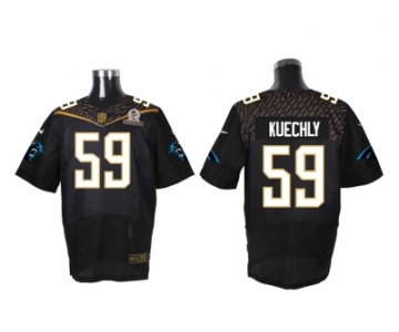 2016 PRO BOWL Nike Carolina Panthers #59 Luke Kuechly black jerseys(Elite)