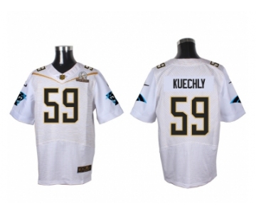 2016 PRO BOWL Nike Carolina Panthers #59 Luke Kuechly white jerseys(Elite)