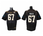 2016 PRO BOWL Nike Carolina Panthers #67 Ryan Kalil black jerseys(Elite)