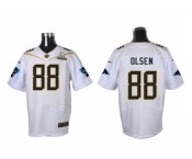 2016 PRO BOWL Nike Carolina Panthers #88 Greg Olsen white jerseys(Elite)