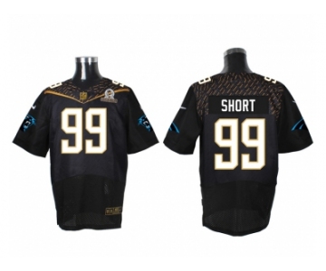 2016 PRO BOWL Nike Carolina Panthers #99 Kawann Short black jerseys(Elite)