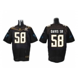 2016 Pro Bowl Nike Carolina Panthers #58 Thomas Davis Sr Black Jersey(Elite)