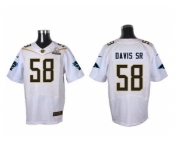 2016 Pro Bowl Nike Carolina Panthers #58 Thomas Davis Sr white Jersey(Elite)