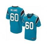 Men Nike Carolina Panthers #60 Daryl Williams Elite Blue Alternate NFL Jersey