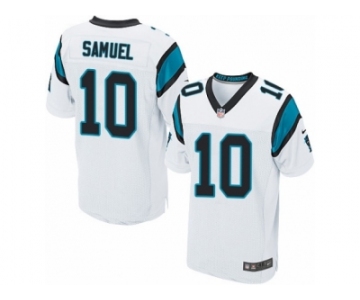 Men's Nike Carolina Panthers #10 Curtis Samuel Elite White NFL Jersey