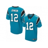 Men's Nike Carolina Panthers #12 Charles Johnson Elite Blue Alternate NFL Jersey