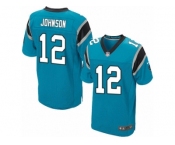 Men's Nike Carolina Panthers #12 Charles Johnson Elite Blue Alternate NFL Jersey