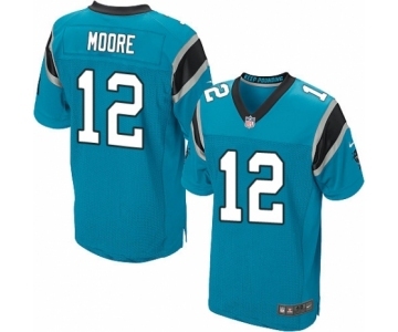 Men's Nike Carolina Panthers #12 DJ Moore Elite Blue Alternate NFL Jersey