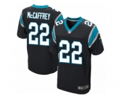 Men's Nike Carolina Panthers #22 Christian McCaffrey Elite Black Team Color NFL Jersey