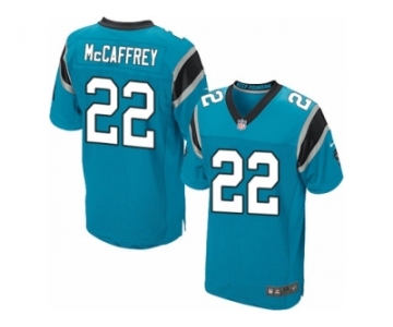 Men's Nike Carolina Panthers #22 Christian McCaffrey Elite Blue Alternate NFL Jersey