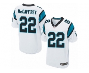 Men's Nike Carolina Panthers #22 Christian McCaffrey Elite White NFL Jersey