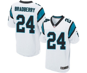 Men's Nike Carolina Panthers #24 James Bradberry Elite White NFL Jersey