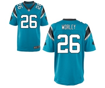 Men's Nike Carolina Panthers #26 Daryl Worley Elite Blue Alternate NFL Jersey