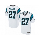 Men's Nike Carolina Panthers #27 Robert McClain Elite White NFL Jersey