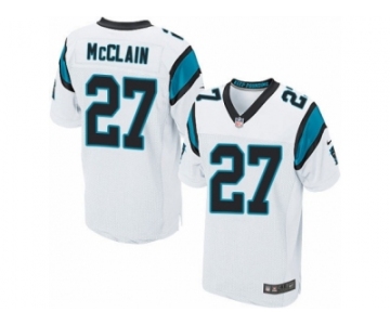 Men's Nike Carolina Panthers #27 Robert McClain Elite White NFL Jersey