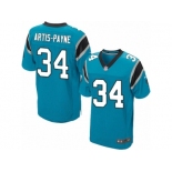 Men's Nike Carolina Panthers #34 Cameron Artis-Payne Elite Blue Alternate NFL Jersey