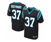 Men's Nike Carolina Panthers #37 Dezmen Southward Elite Black Team Color NFL Jersey