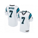 Men's Nike Carolina Panthers #7 Harrison Butker Elite White NFL Jersey