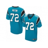 Men's Nike Carolina Panthers #72 Taylor Moton Elite Blue Alternate NFL Jersey