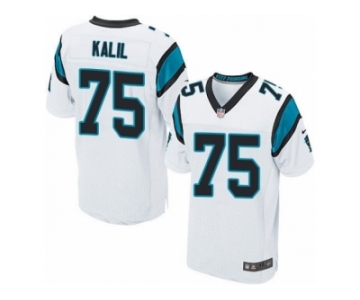 Men's Nike Carolina Panthers #75 Matt Kalil Elite White NFL Jersey