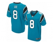 Men's Nike Carolina Panthers #8 Andy Lee Elite Blue Alternate NFL Jersey