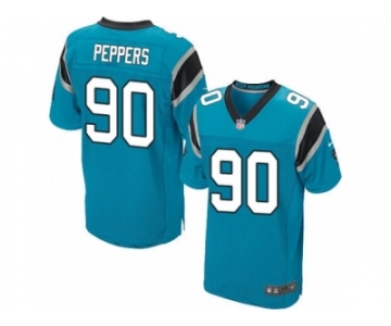 Men's Nike Carolina Panthers #90 Julius Peppers Elite Blue Alternate NFL Jersey