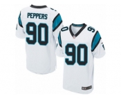 Men's Nike Carolina Panthers #90 Julius Peppers Elite White NFL Jersey