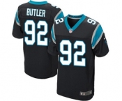 Men's Nike Carolina Panthers #92 Vernon Butler Elite Black Team Color NFL Jersey