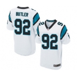 Men's Nike Carolina Panthers #92 Vernon Butler Elite White NFL Jersey