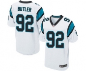 Men's Nike Carolina Panthers #92 Vernon Butler Elite White NFL Jersey