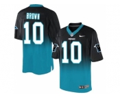 Nike Carolina Panthers #10 Corey Brown BlackBlue Men's Stitched NFL Elite Fadeaway Fashion Jersey